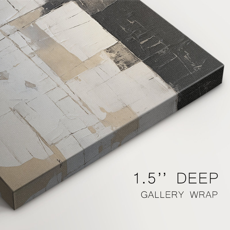 Série ABSTRACT CDXCV - Toile tendue avec châssis de qualité supérieure - Prêt à être accroché, H 48 po x l 32 po