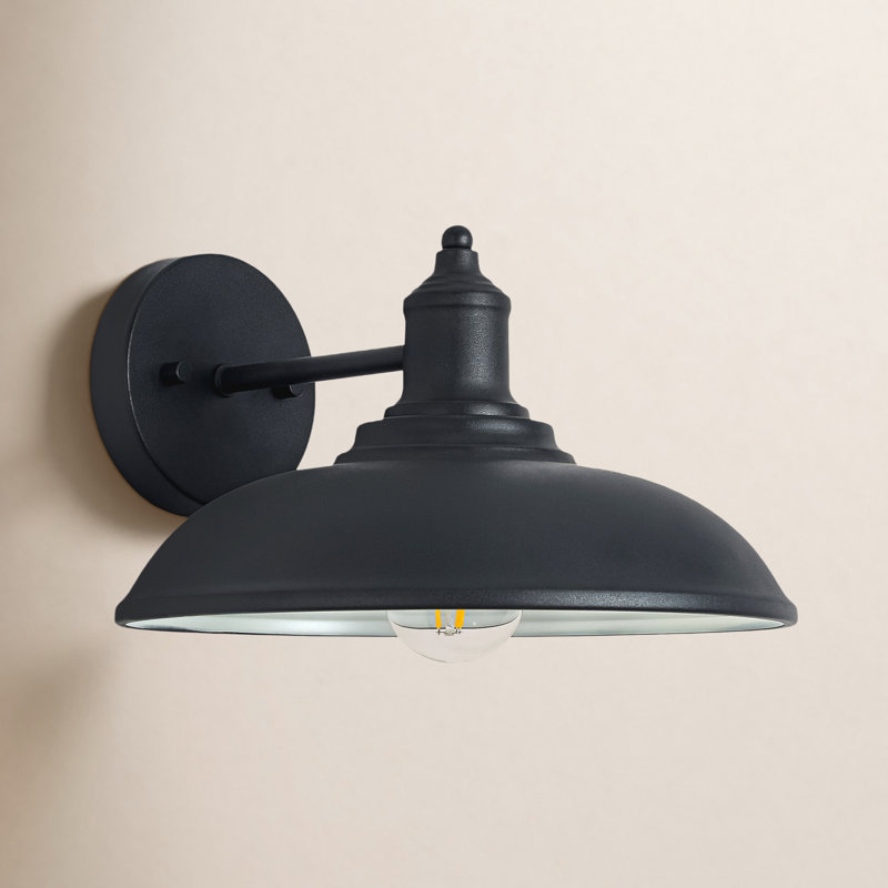 Lampe murale d'extérieur 1 lumière noire, Noir