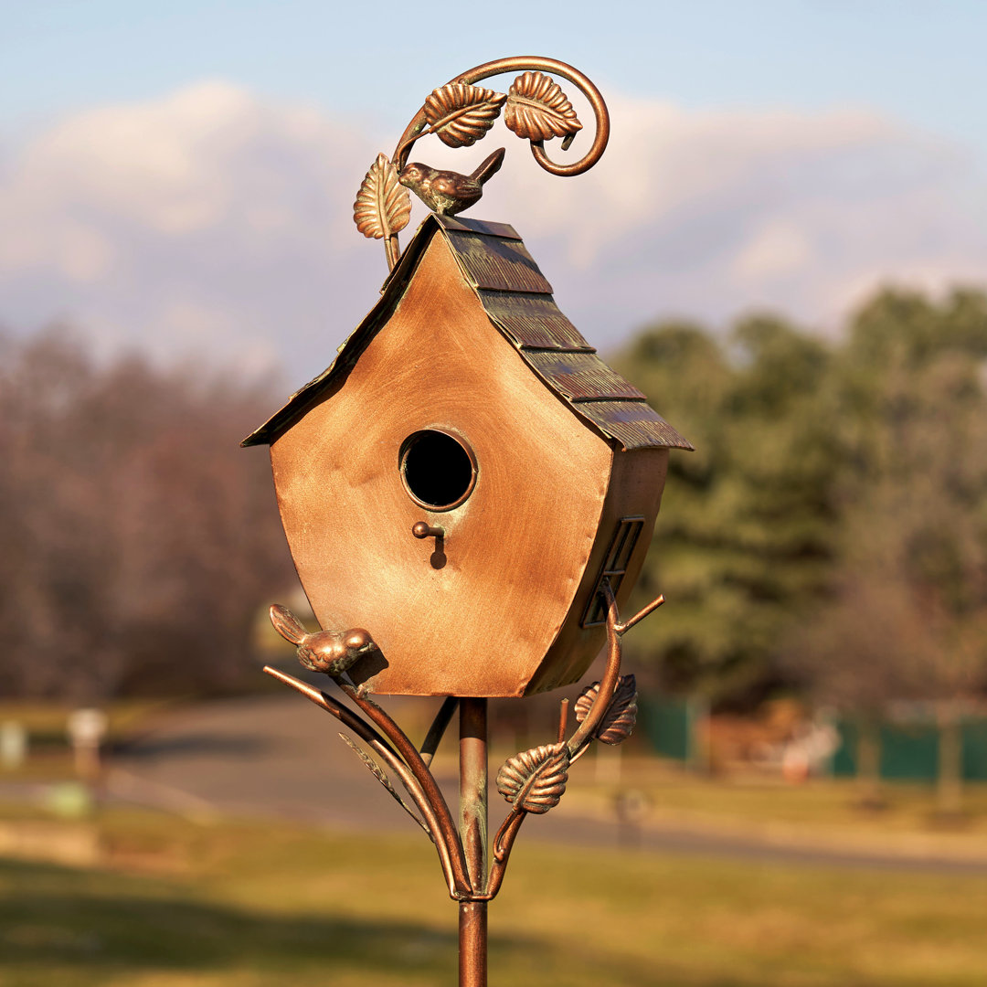 Kongsberg 69'' H x 9'' W x 8'' D Freestanding Birdhouse Winston Porter