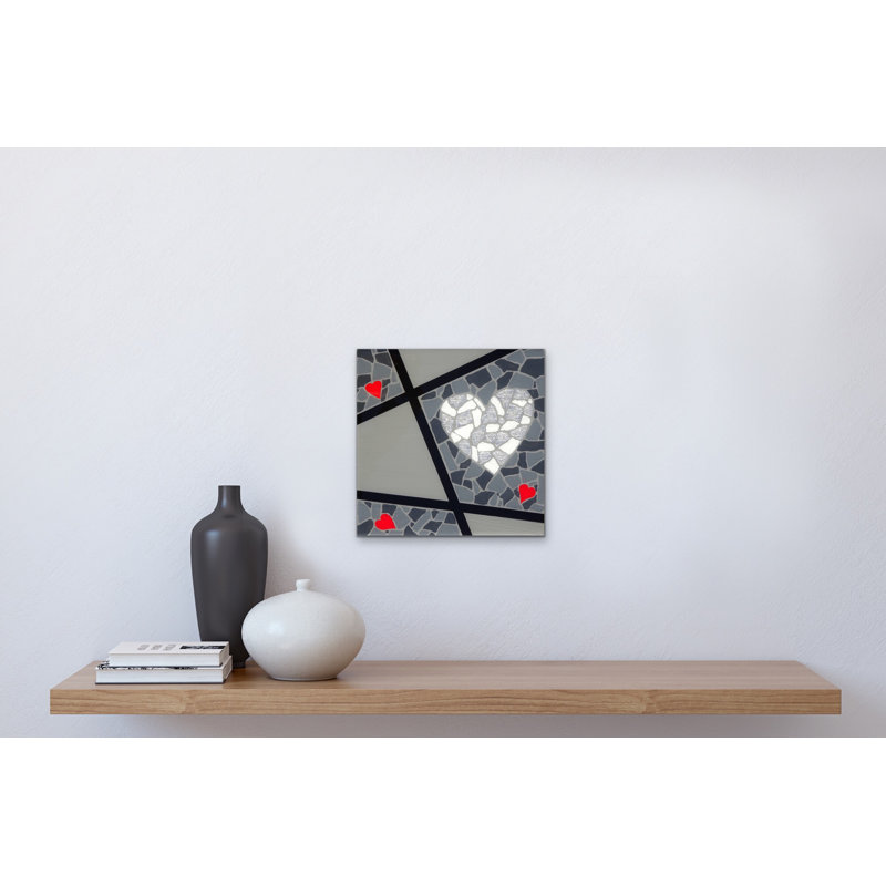 My Heart Shines For You - Red Hearts Painting by Eddie Bruckner