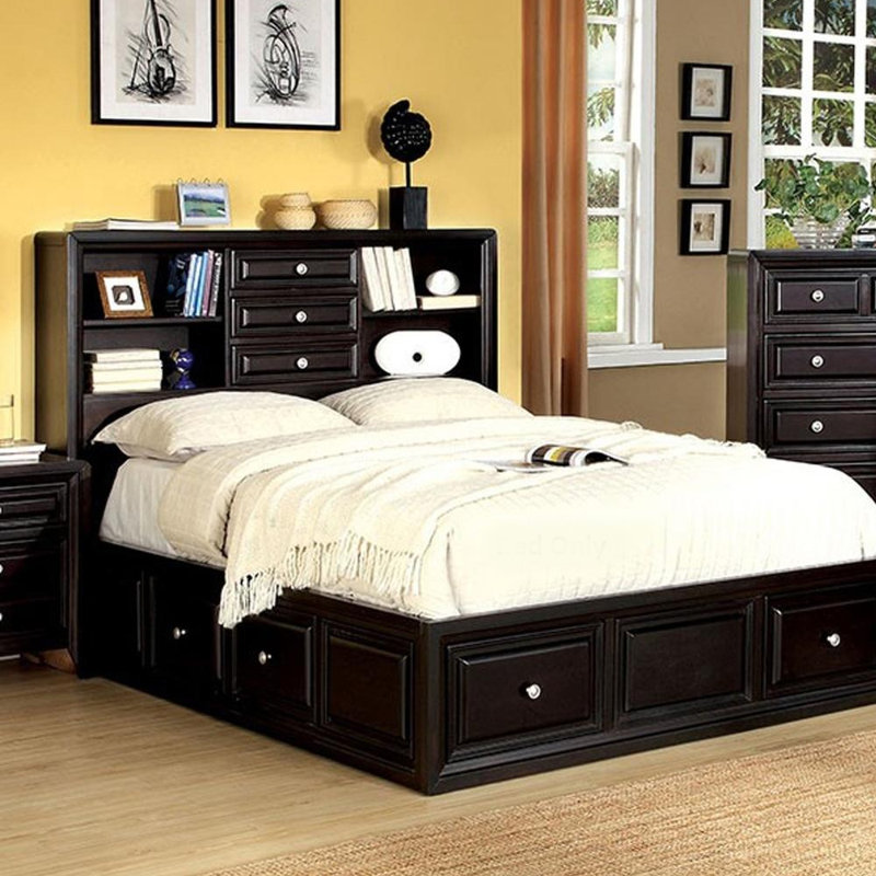 Bookcase Storage Bed, Queen