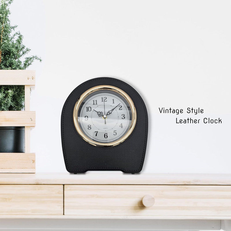 Aatiqah Analogue Electric Tabletop Clock, Black