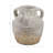 Decorative Pottery Terracotta Vase With Rustic Textured Design And Double Handles, Stylish Contemporary Accent For Modern Spaces