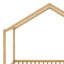 Lit de plancher avec auvent, cadre de lit en forme de maison avec balustrades hautes-1058624290-1058624289