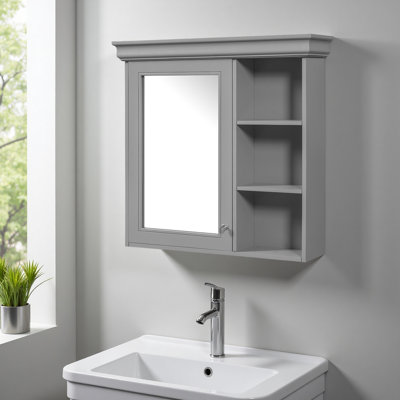 30'' X 28'' Bathroom Medicine Cabinet With Mirror, Wall Mounted Mirror Cabinet With Storage Organizer, Over The Toilet Storage Storage Cabinet For Bathroom