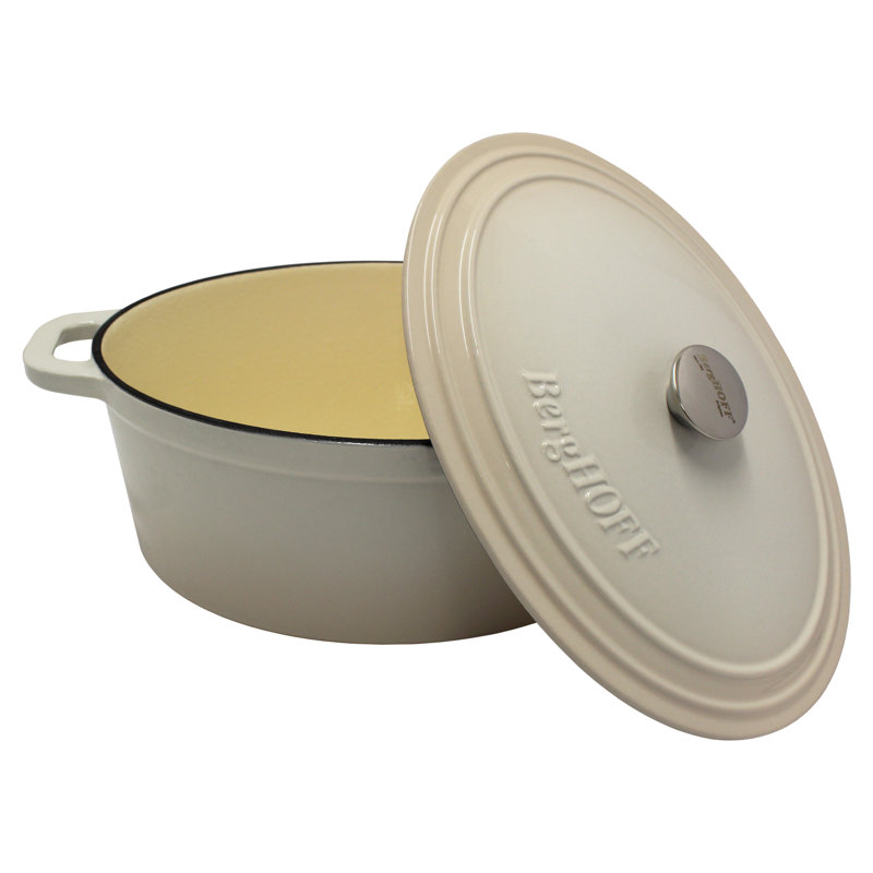 Cocotte ovale émaillée BergHOFF, 8 pintes, Vert