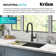 Allyn Transitional Industrial Pull-Down Single Handle Kitchen Faucet