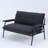 Myrion 53" Tufted Upholstered Loveseat with Metal Frame-114611304