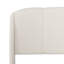 Lit plateforme avec tête de lit Boucle, tête de lit courbée en tissu Soft Boucle