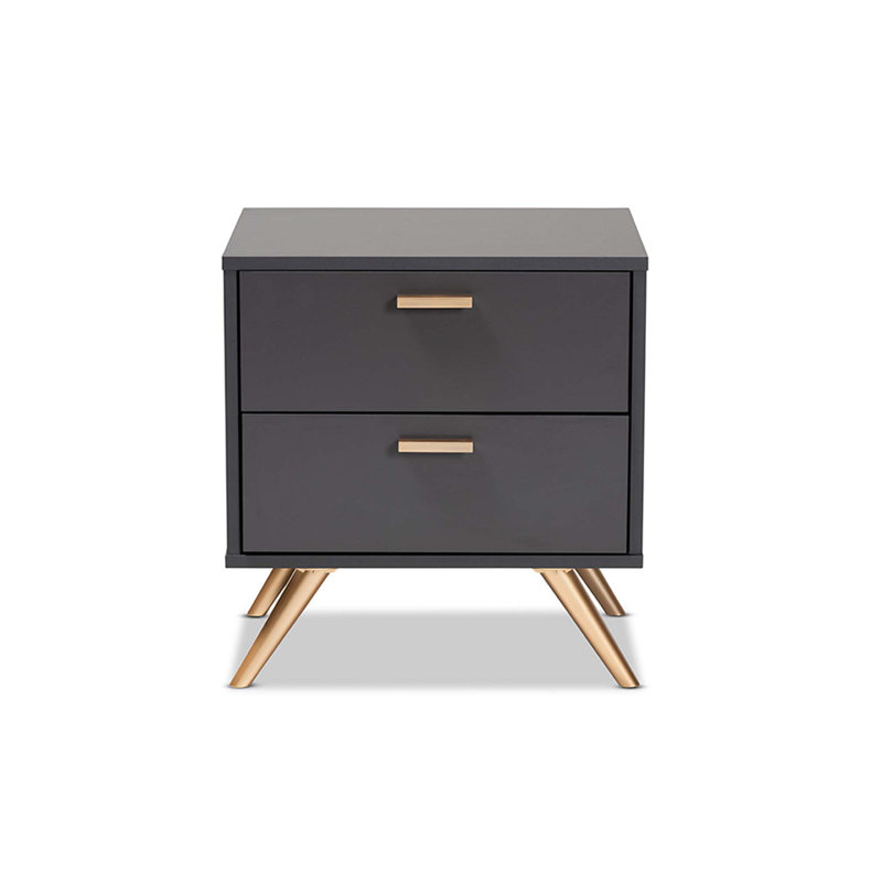 Table de chevet 2 tiroirs Caden Sheldon