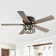 Ferster 52'' 5-Blade Flush Crystal Ceiling Fan with Light Kit and Remote Control Included