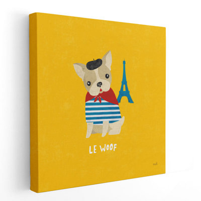 Good Dogs French Bulldog - reproduction d'art sur toile