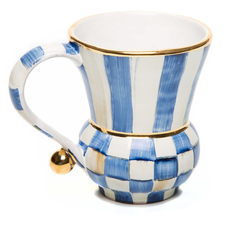 MacKenzie-Childs  Royal Check Travel Cup