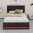 Upholstered Platform Bed With One Large Drawer In The Footboard And Drawer On Each Side-1029025596