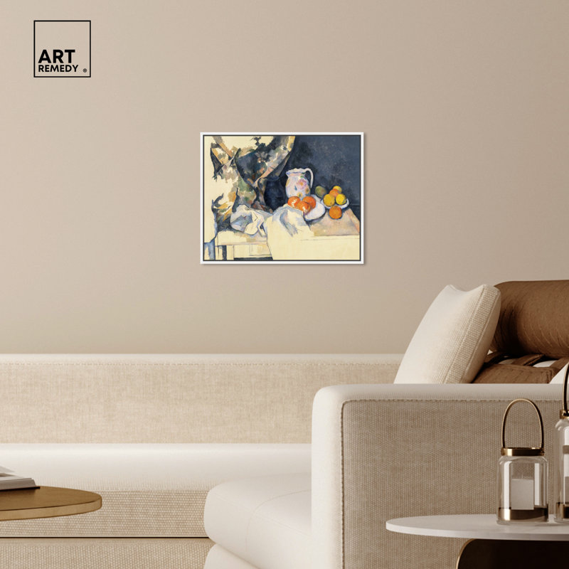 Art mural Paul Cezanne, H 17 po x l 21 po, Cadre noir