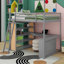 Lit mezzanine avec tablettes et bureau-816686021-816686043