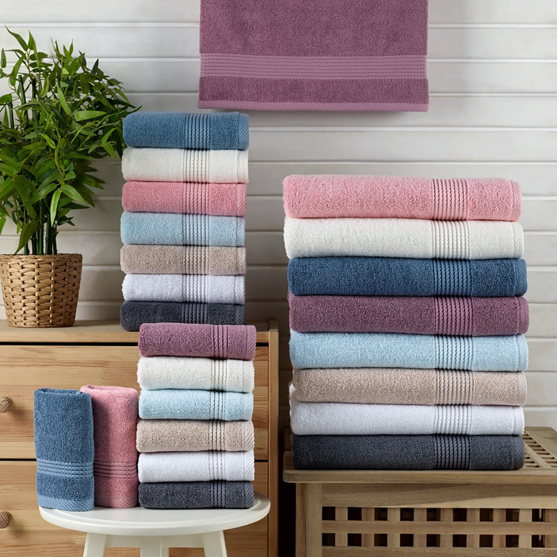 Ensemble de serviettes 6 pièces Adlena, Damson