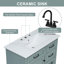 Bathroom Vanity Cabinet With Tip Out Drawers And Soft Closing Hinges, Matched With Ceramic Basin