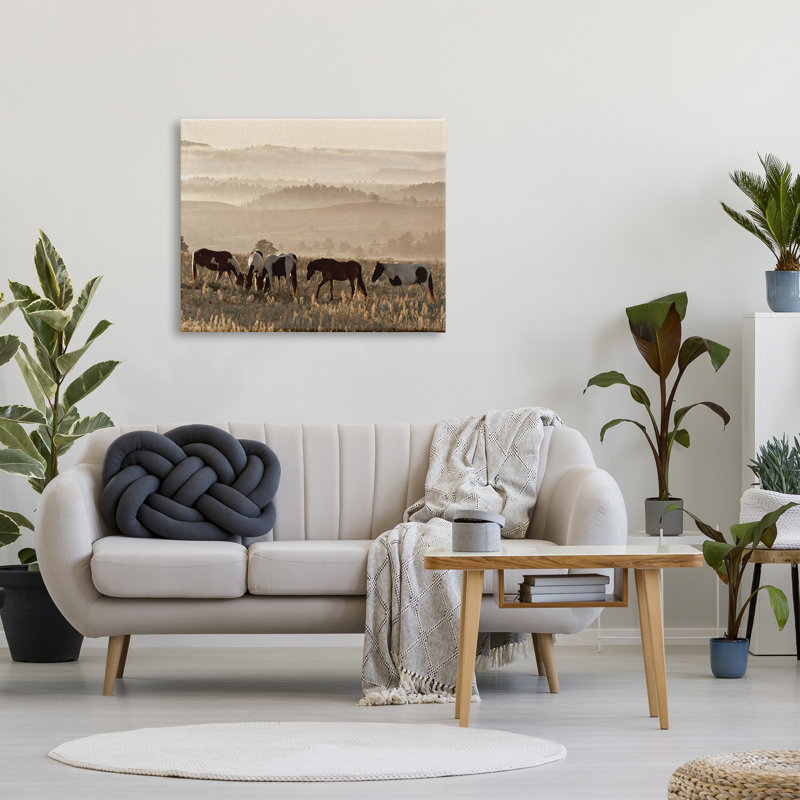 «Horses Grazing Rolling Hills» par Danita Delimont, H 30 po x l 40 po x P 1,5 po