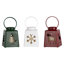 LED Lighted Tree Snowflake And Reindeer Christmas Candle Lanterns - 8" - Set Of 3