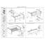 Lit de jour contemporain avec garniture cloutée et lit gigogne escamotable noir pour la chambre à coucher avec ténacité
