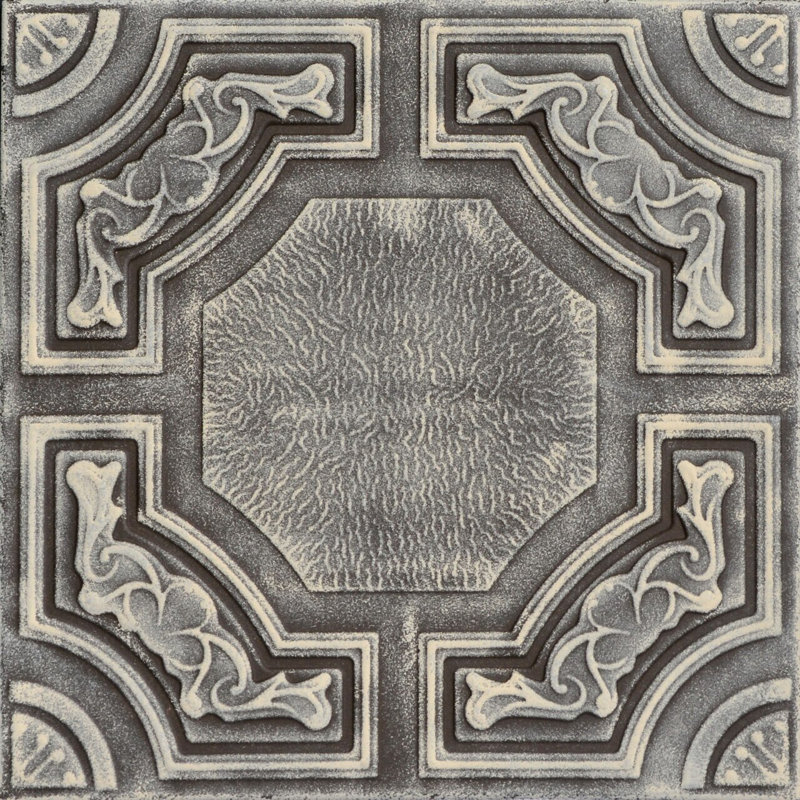 Carreau de plafond en polystyrène à collage 1,6 pi x 1,6 pi Evergreen, Beige brun