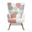 Chaise berçante rembourrée Kerth