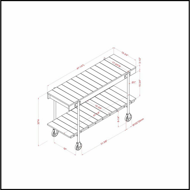 Table de canapé de style industriel avec design à lattes de ton naturel et tablette inférieure ouverte pour un rangement polyvalent et une esthétique moderne