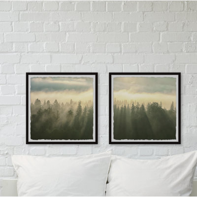 Monaco Monaco Sunlight Through Trees - 2 Piece Single Picture Frame Print