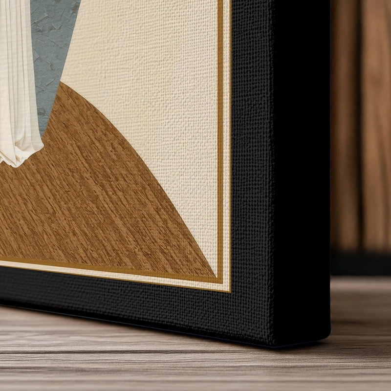 Winged Guardian Art Deco - Wrapped Canvas, 18x12 - 45.7 x 30.5 cm, Black Border