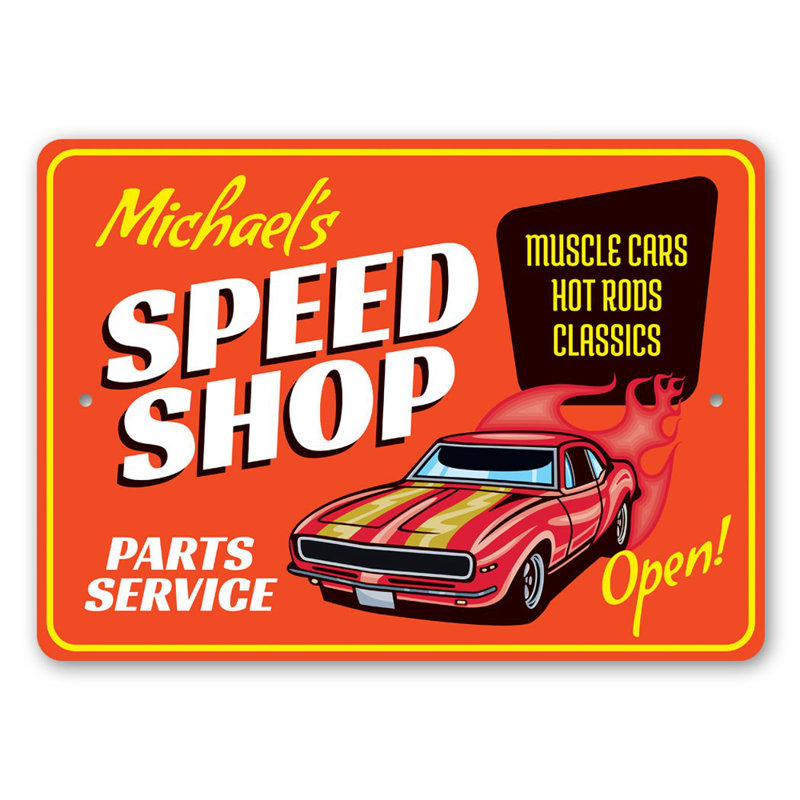 Plaque en aluminium pour pièces et service, H 10 po x l 14 po x P 0,04 po