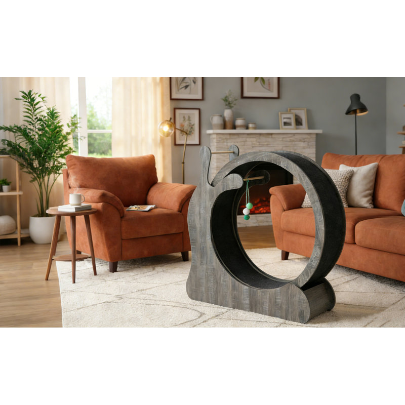 Cat Hutch, 110.5cm H x 35.5cm W x 116cm D, Grey Oak