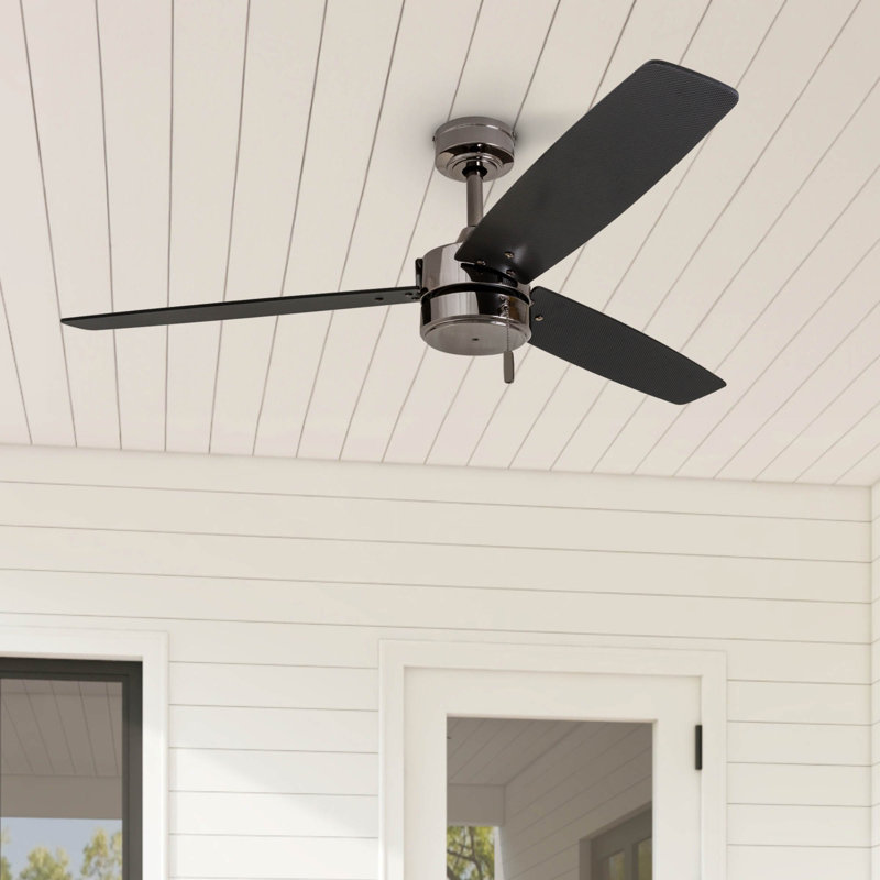 Journal 52" Indoor and Outdoor Ceiling Fan with No Light