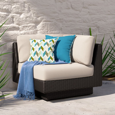 Chaise de terrasse avec coussins Sunbrella Ehrenfried