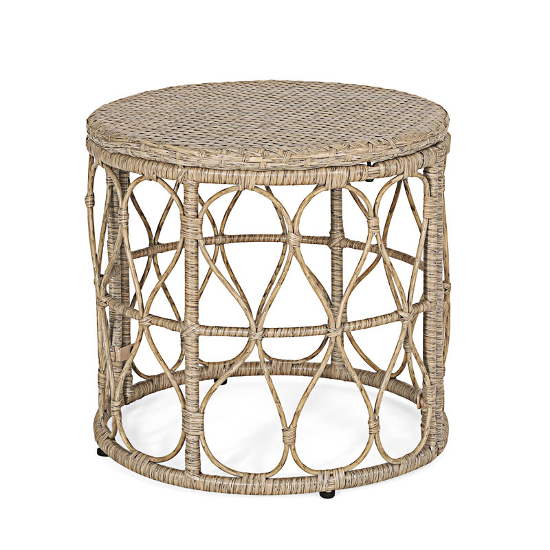 Outdoor Side Table, Brown