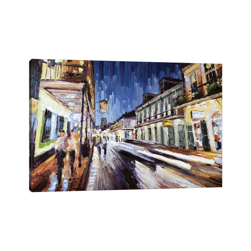 Bourbon and St Peter 1 Piece Painting on Canvas, 20.32cm H x 30.48cm W x 1.91cm D, Wrapped Canvas