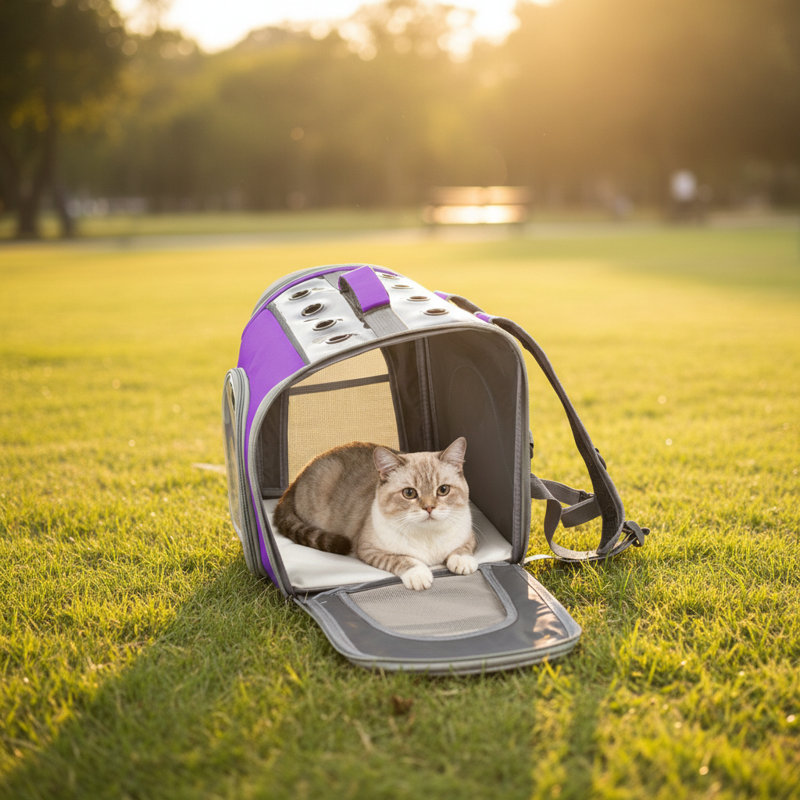 Sac à dos pour chat et chien, Violet