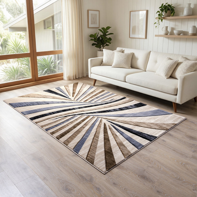 Alexia Collection Geometric Modern & Contemporary Area Rug, 8'1 X 10'5