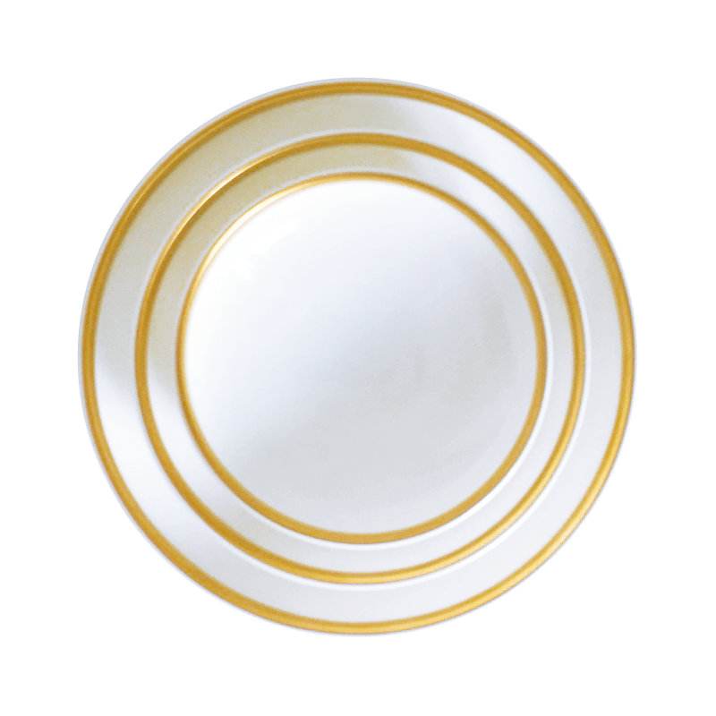 Golden Edge Bone China Appetizer Plate
