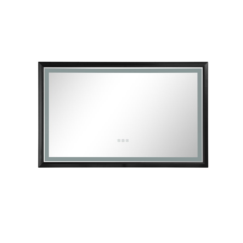 Miroir mural Daesia, Noir, noir, noir, noir, 24 po x 42 po