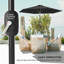 Parasol d'extérieur à 6 nervures pour terrasse, noir-1339959943
