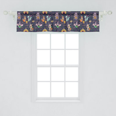 Ambesonne Adventure Valance Pack of 2 Camping Concept