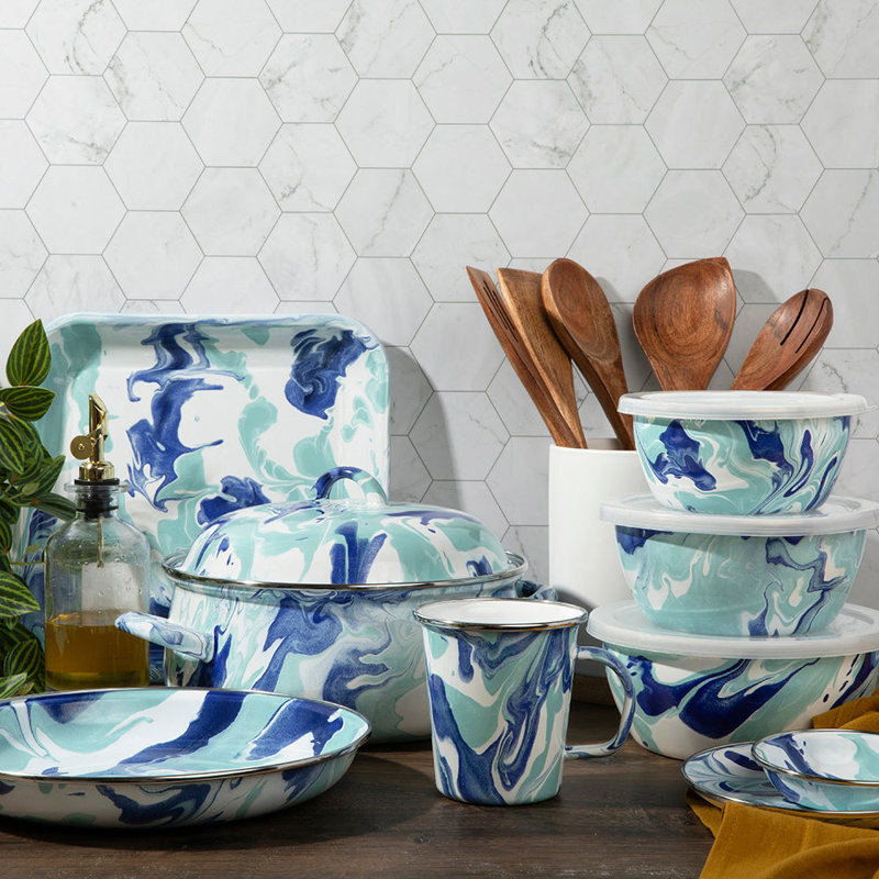 Lagoon Enamelware Tray