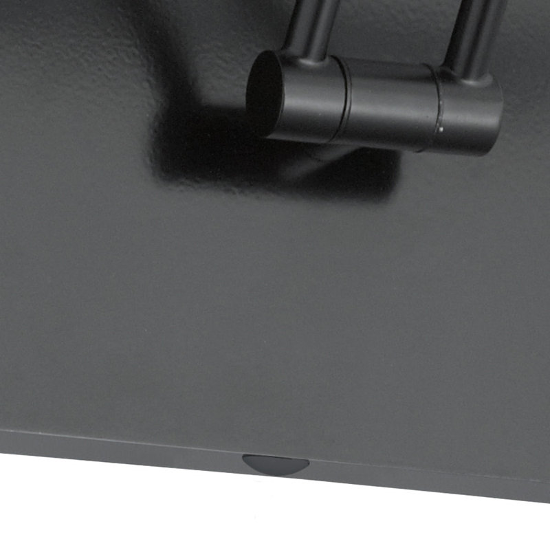 Projecteur 1 lumière DEL à intensité variable en laiton, Noir mat
