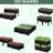 4 Piece Raised Planter Box With Legs, Self-Watering For Herbs, Veggies, Flowers, Brown Brilliance Plastic Garden Bed Fascinate