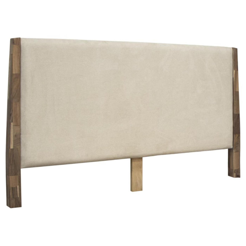 Ensemble de chambre avec tête de lit tapissier 3 pièces Parota Nova (lit avec 2 tables de chevet), Grand