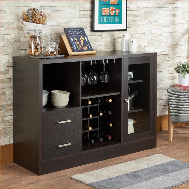 Espresso Finish Wine Cabinet III