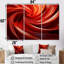 Orange et rouge abstrait spirale Dreamscape II - abstrait spirales murales-1577797244-1577797247