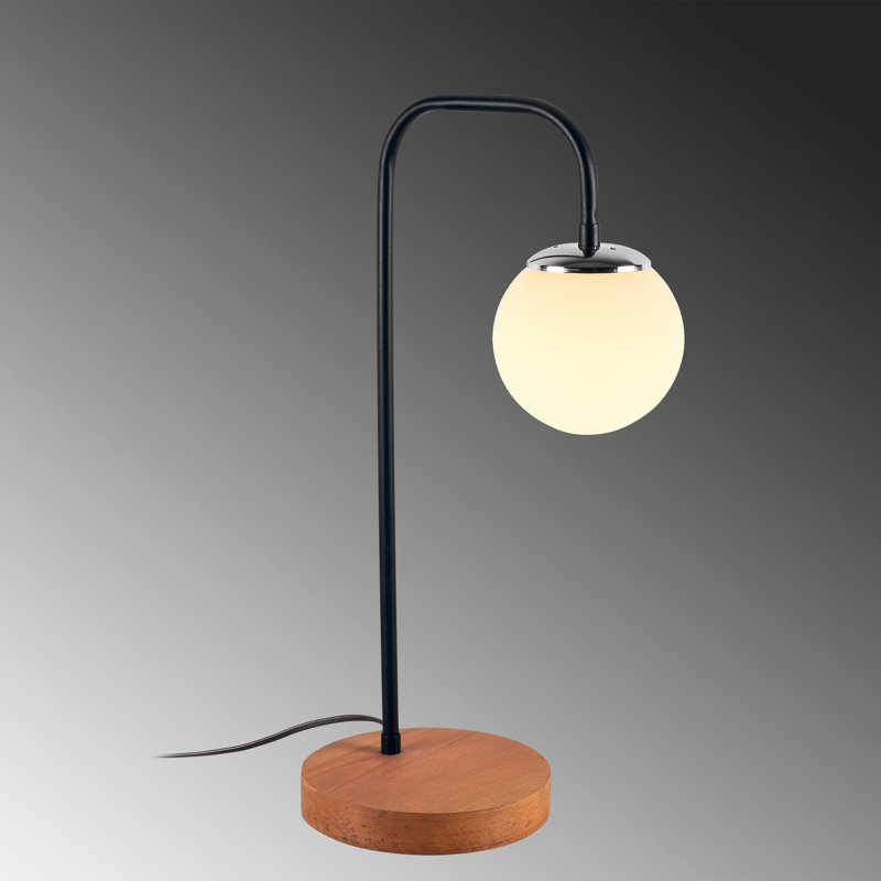Lampe de table 22,44 po Skylar, Noir, Blanc