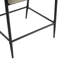 De 2 tabourets de comptoir de style Mid-Century, architecture en fer, coussins en tissu beige, bois massif, design, limite de poids de 300 lb, assemblage facile